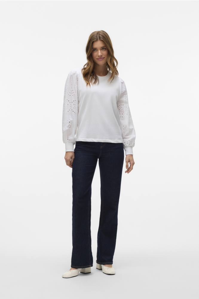 VMDAMINE LS SWEAT BOX JRS 10329470 Snow White